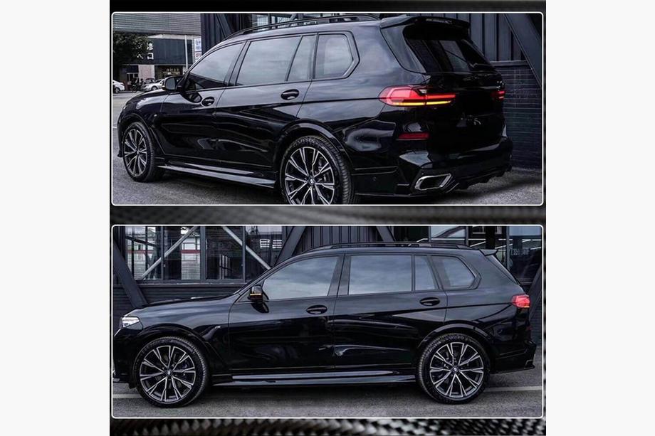 BMW X7 G07 2019- гг. Накладки на пороги (для M-Sport, Карбон) Фото 10