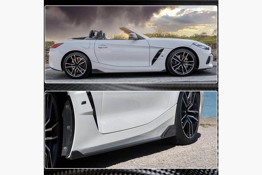 BMW Z4 (G29) 2018- гг. Накладки на пороги (для M-Sport, Карбон) Фото 5