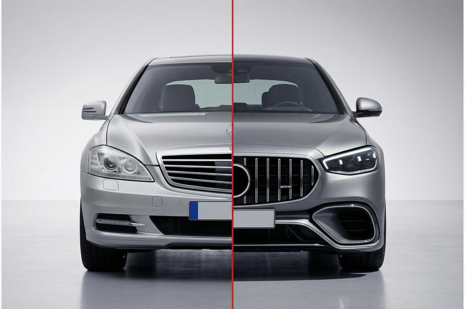 Mercedes S-class W221 2005-2013 гг. Комплект рестайлинга в W223 AMG S63 Image
