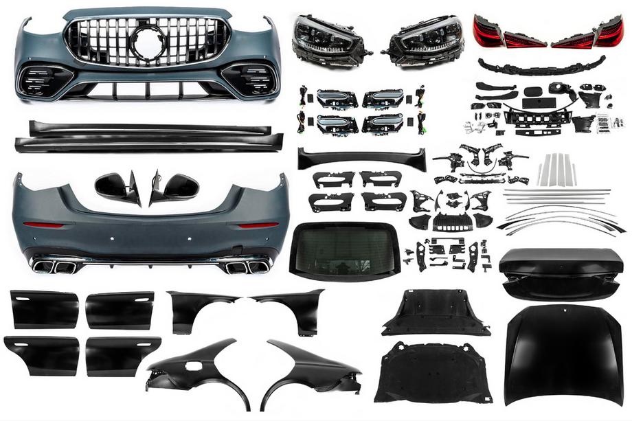 Mercedes S-class W221 2005-2013 гг. Комплект рестайлинга в W223 AMG S63 (с дверными ручками и вставками) Image
