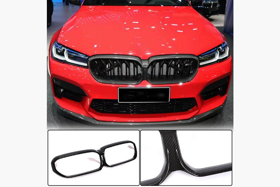 BMW 5 серия G30/G31 2017–2023 гг. Окантовка решетки радиатора (2021-2023, Карбон) Image