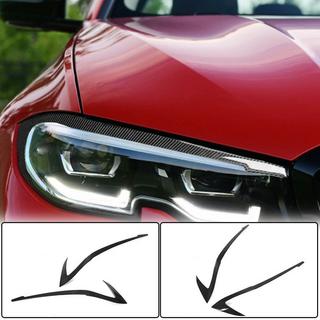 Реснички на Фары (2018-2022, Карбон) BMW 3 серия G20/G21 2018- гг. фото 1