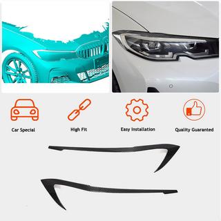 Реснички на Фары (2018-2022, Карбон) BMW 3 серия G20/G21 2018- гг. фото 2