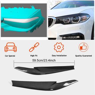 Реснички на Фары Сухой Карбон (2017-2020) BMW 5 серия G30/G31 2017–2023 гг. фото 2