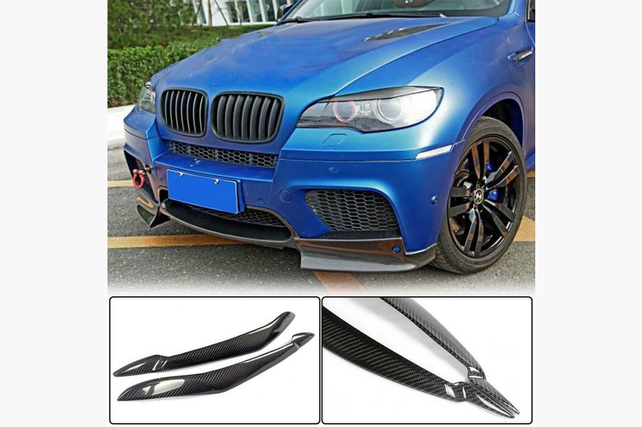 BMW X6 E71 2008–2014 гг. Реснички на фары (Карбон) Image