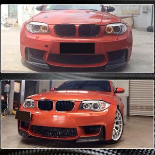 Накладки Flap на передний бампер (для 1M E82, Карбон) BMW 1 серия E81/E82/E87/E88 2004-2011 гг. фото 3