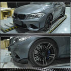 BMW 2 серия F22/F23 2014-2021 гг. Накладки Flap на передний бампер (для F87 M2/M2C, Карбон) фото 4