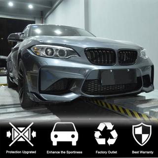 Накладки Flap на передний бампер (для F87 M2/M2C, Карбон) BMW 2 серия F22/F23 2014-2021 гг. фото 3