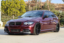 BMW 3 серия E90/E91 2005-2011 гг. Флапсы на передний бампер (для E90 2008-2011 M-Sport, Карбон) фото 3
