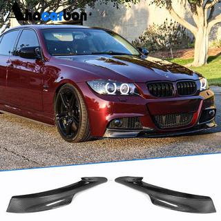Флапсы на передний бампер (для E90 2008-2011 M-Sport, Карбон) фото 1
