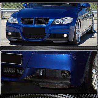 Флапсы на передний бампер (для E90 2005-2008 M-Sport, Карбон) фото 3