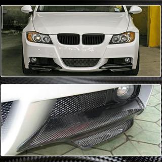 Флапсы на передний бампер (для E90 2005-2008 M-Sport, Карбон) фото 4