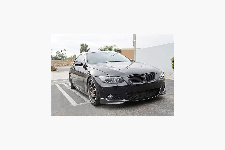 BMW 3 серия E92/E93 2006–2013 гг. Накладки на передний бампер Flap (для M-Sport 2006-2009, Карбон) Фото 5