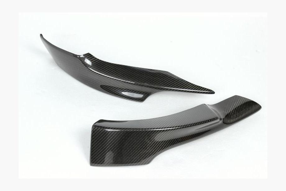 BMW 3 серия E92/E93 2006–2013 гг. Накладки на передний бампер Flap (для M-Sport 2006-2009, Карбон) Фото 8