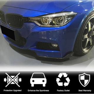 Накладки Flap на передний бампер (для F30 M-Sport, Карбон) BMW 3 серия F30/F31 2012-2019 гг. фото 3