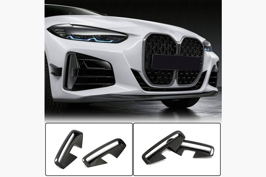 BMW 4 серия G22/23/26 2020- гг. Передняя губа бампера (для G22/G23 M-Sport, Карбон) Фото 1