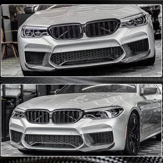 Накладки Flap на передний бампер (для M5 F90 2017-2020, Карбон) BMW 5 серия G30/G31 2017–2023 гг. фото 4