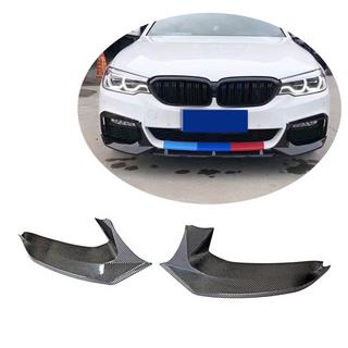 Накладки на передний бампер Flap V1 для M-Sport 2017-2020 Карбон BMW 5 серия G30/G31 2017–2023 гг. фото 1