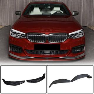 Накладки на передний бампер Flap V3 для M-Sport 2017-2020 Карбон BMW 5 серия G30/G31 2017–2023 гг. фото 1