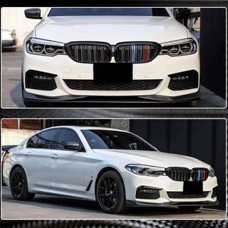 Накладки на передний бампер Flap V3 для M-Sport 2017-2020 Карбон BMW 5 серия G30/G31 2017–2023 гг. фото 4