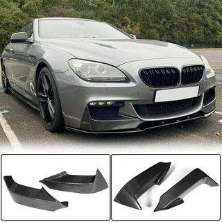Передний бампер лип Flap V2 (для M-Sport, Карбон) BMW 6 серия F12/F13/F06 2011-2018 гг. фото 1