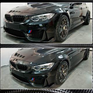 Передняя губа бампера Flap V2 (для F80, Карбон) BMW 3 серия F30/F31 2012-2019 гг. фото 4