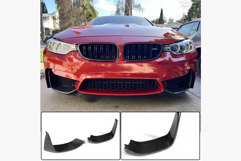 BMW 3 серия F30/F31 2012-2019 гг. Передняя губа бампера Flap V3 (для F80, Карбон) Image