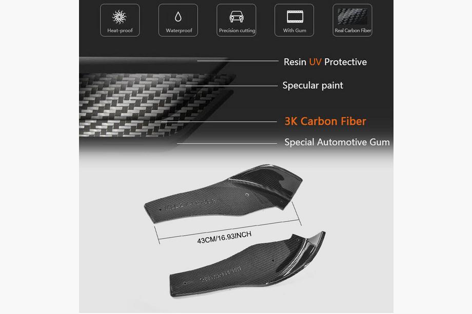 BMW 4 серия F32/F33/F36 2012-2020 гг. Передний бампер лип Flap V1 (для F82/F83, Карбон) Фото 6