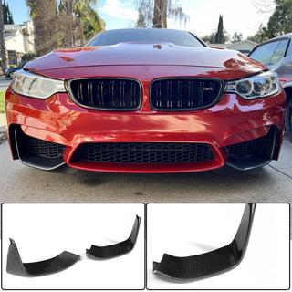 Передняя накладка на бампер Flap V3 (для F82/F83, Карбон) BMW 4 серия F32/F33/F36 2012-2020 гг. фото 1