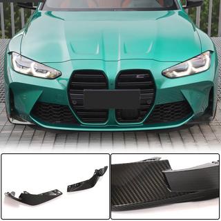 Накладки Flap на передний бампер (для G82/G83, Карбон) BMW 4 серия G22/23/26 2020- гг. фото 1