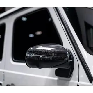 Накладки на Зеркала Carbon (2 шт) Mercedes G class W463 2018-2024 гг. фото 1