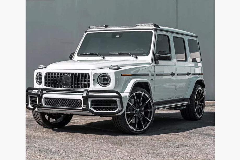 Mercedes G class W463 2018-2024 гг. Накладки на Зеркала Carbon (2 шт) Фото 2