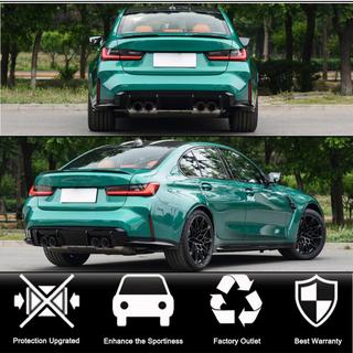 Накладка на задний бампер Flap V1 (для G80, Карбон) BMW 3 серия G20/G21 2018- гг. фото 2