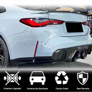 Накладки на задний бампер Flap V1 (для G82/G83) BMW 4 серия G22/23/26 2020- гг. фото 2
