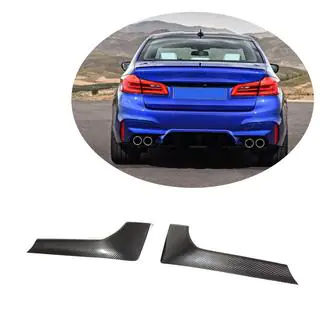 Карбоновые накладки Flap на задний бампер (для M-Sport/M5 F90, Карбон) фото 1