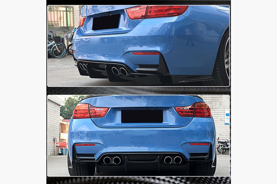 BMW 3 серия F30/F31 2012-2019 гг. Накладка на задний бампер Flap (для F80, Карбон) Фото 4
