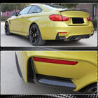BMW 4 серия F32/F33/F36 2012-2020 гг. Накладки на задний бампер Flap V1 (для F82/F83, Карбон) фото 5