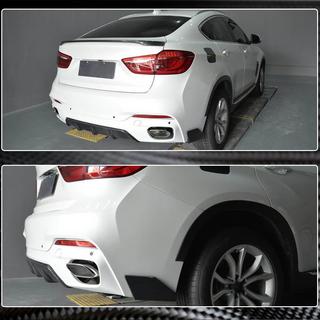 Накладки на задний бампер Flap (для M-Sport, Карбон) BMW X6 F16 2014-2019 гг. фото 3