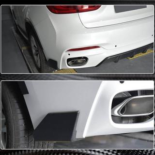 Накладки на задний бампер Flap (для M-Sport, Карбон) BMW X6 F16 2014-2019 гг. фото 4