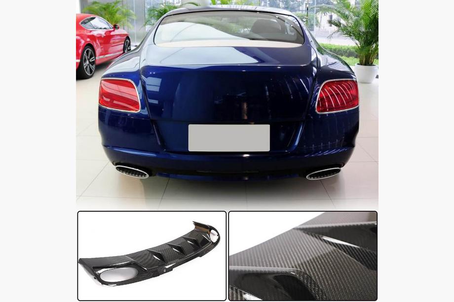 Bentley Continental GT 2011-2018 гг. Диффузор Заднего Бампера (Карбон) Image