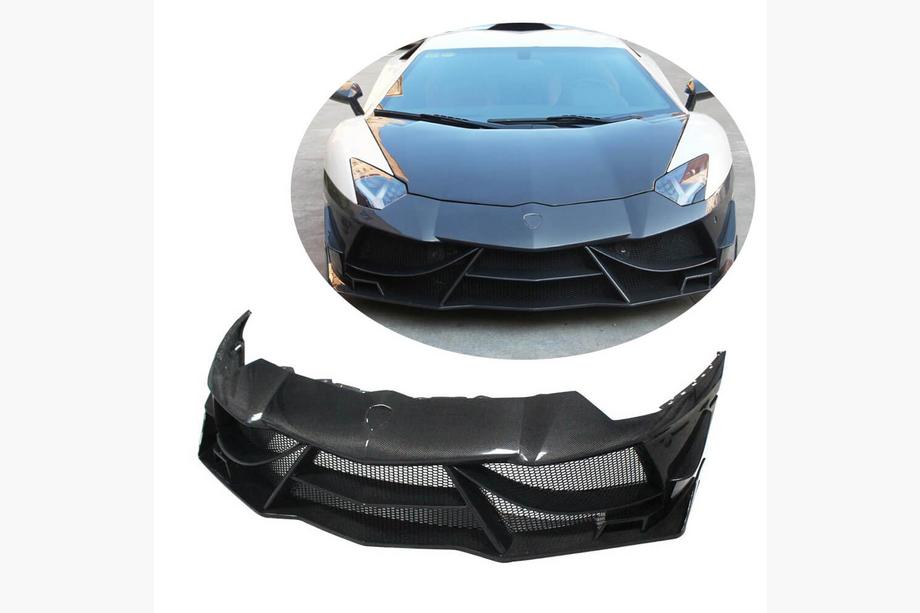 Lamborghini Aventador 2011-2022 гг. Накладки на передний бампер Lip (карбон) Image