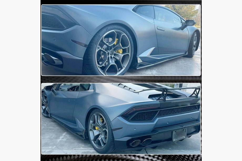 Lamborghini Huracan 2014- гг. Накладки на Пороги (Карбон) Фото 5