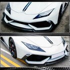 Lamborghini Huracan 2014- гг. Накладка на передний бампер Lip V1 (Dry Carbon) фото 5