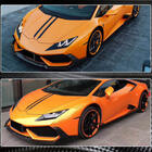 Lamborghini Huracan 2014- гг. Накладка на передний бампер Lip V1 (Dry Carbon) фото 6