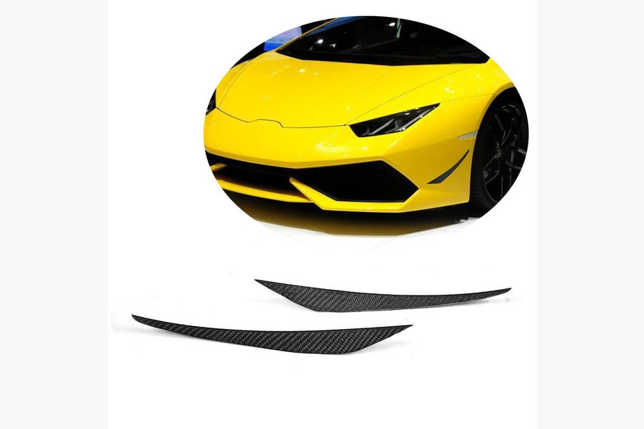 Lamborghini Huracan 2014- гг. Накладка на передний бампер Flap V2 (Карбон) Фото 1