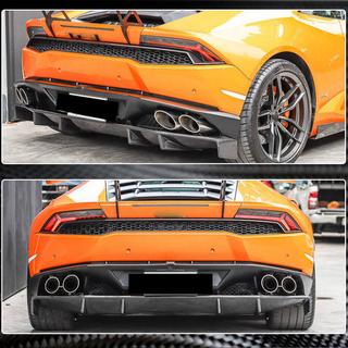 Диффузор заднего бампера V1 (Карбон) Lamborghini Huracan 2014- гг. фото 3
