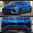 Lamborghini Urus 2018- гг. Накладки Flap на Передний Бампер (Dry Carbon) фото 4