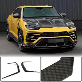 Накладки Flap на Передний Бампер (Dry Carbon) Lamborghini Urus 2018- гг. фото 1
