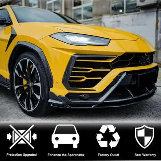 Накладки Flap на Передний Бампер (Dry Carbon) фото 3