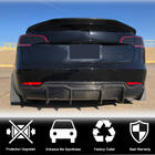 Tesla Model 3 2017- гг. Диффузор заднего бампера Карбон V3 (2016-2022) фото 3
